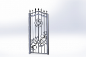 Калитка с элементами ковки