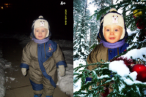 Цветокоррекция, замена фона