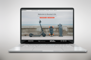 верстка сайта магазина самокатов