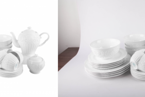 Обтравка и цветокоррекция фотографии сервиза