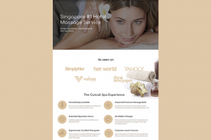 Лендинг услуг массажа