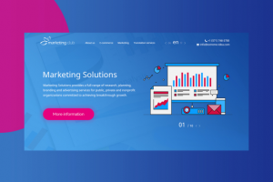 Лендинг компании Marketing Solutions