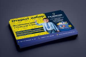 Листовка для частной школы "Развитие"