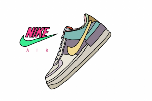 Логотип кроссовок компании Nike