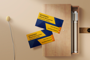 Визитка для работника компании ООО "Долина"