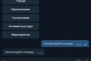Telegram bot для туркомпании