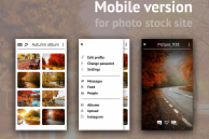Мобильная версия фотостока