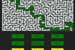 Сравнение алгоритмов поиска пути в лабиринте