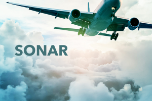 Разработка дизайна логотипа для системы авиации SONAR.
