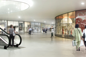 Торговый центр. Вид изнутри.