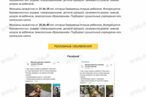 Эксклюзивный дистрибьютор колясок // Таргетинг Facebook