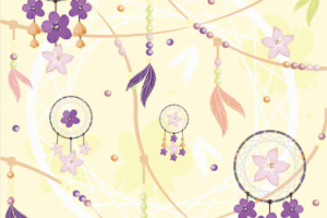 Принт "Ловец снов" для печати на ткани