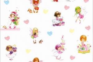 Принт "Куколки" для печати на ткани