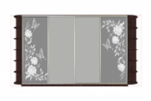 Шкаф-купе (пескоструй) в прихожую