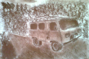 УАЗ (сепия)
