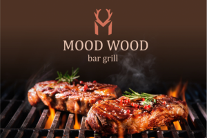Логотип Mood WooD- гриль бар
