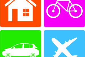 Логотип для компании по аренде авто, снятия жилья и покупки биле