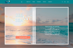 Лендинг туристической компании