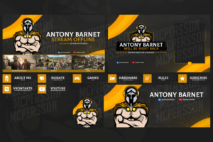 Оформление Twitch канала - Antony Barnet