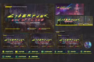 Оформление Twitch канала для Cyberpunk