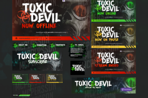 Оформление Twitch канала - Toxic Devil