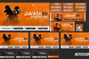 Оформление Twitch канала QwashBR
