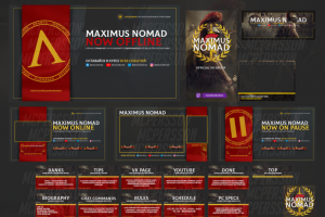 Оформление Twitch канала - Maximus Nomad