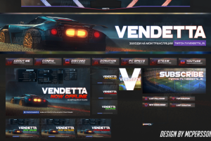 Оформление Twitch канала - Vendetta