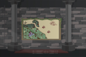 Локация для игры в стиле 2D, пиксельная графика