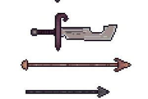 Оружие для игры в стиле 2D