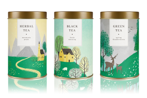 Упаковка для чая. Весенние мотивы.