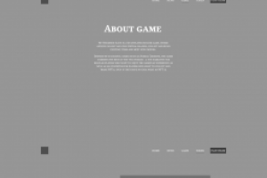 Прототип сайта игры