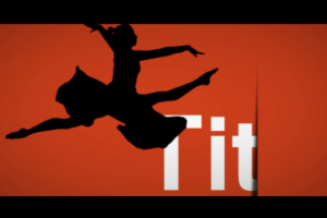 Готовый шаблон титров.