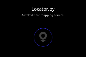Веб-сайт для картографического сервиса