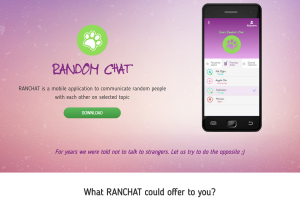 Landing page для Ranchat приложения