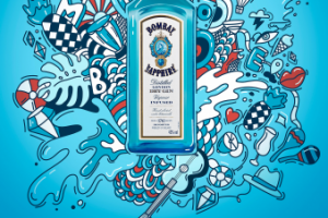 Рекламный постер для джина Bombay Sapphire