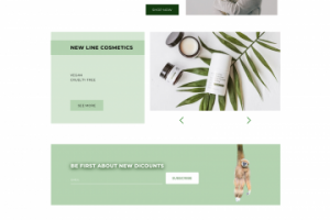 landing page для магазина косметики