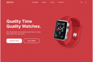 Landing Page (Smart Watch)