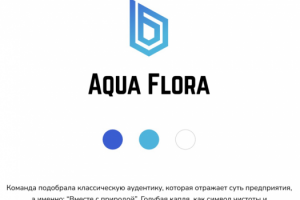 Разработка логотипа Aqua Flora