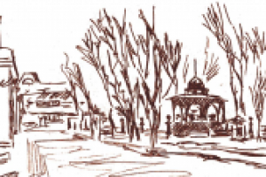 Серия графики для меню кафе Сад "Сад Эрмитаж".