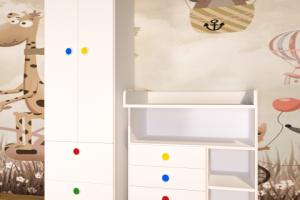 Шкаф и пеленальный стол серии СТУВА