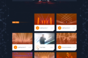 Лендинг для специалистов по световым шоу