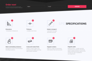 Промо-сайт по продаже магнитной сетки 3d-трекинга