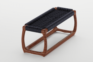 Банкетка плетеная