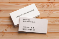 Translator business card