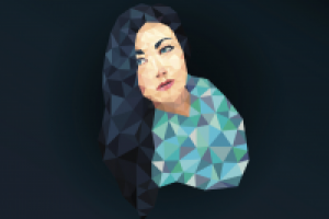 Low-poly portrait