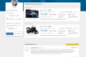 Страница профиля для крупного портала "1-ый автомобильный"