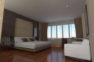 Интерьер спальной комнаты