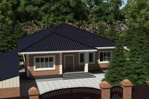 Коттедж одноэтажный