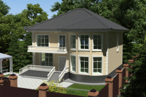 Двухэтажный коттедж